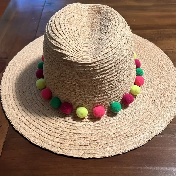 Michael Stars Pom Pompeii Wide Brim Adjustable Hat - Picture 5 of 7